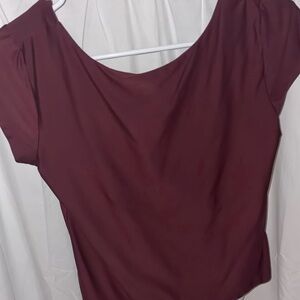 Amazon Burgundy Women's Crop Top